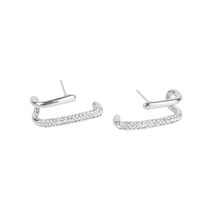 Kabuya [U-shaped geometry] light luxury trend, unique personality, simple earrings zk207