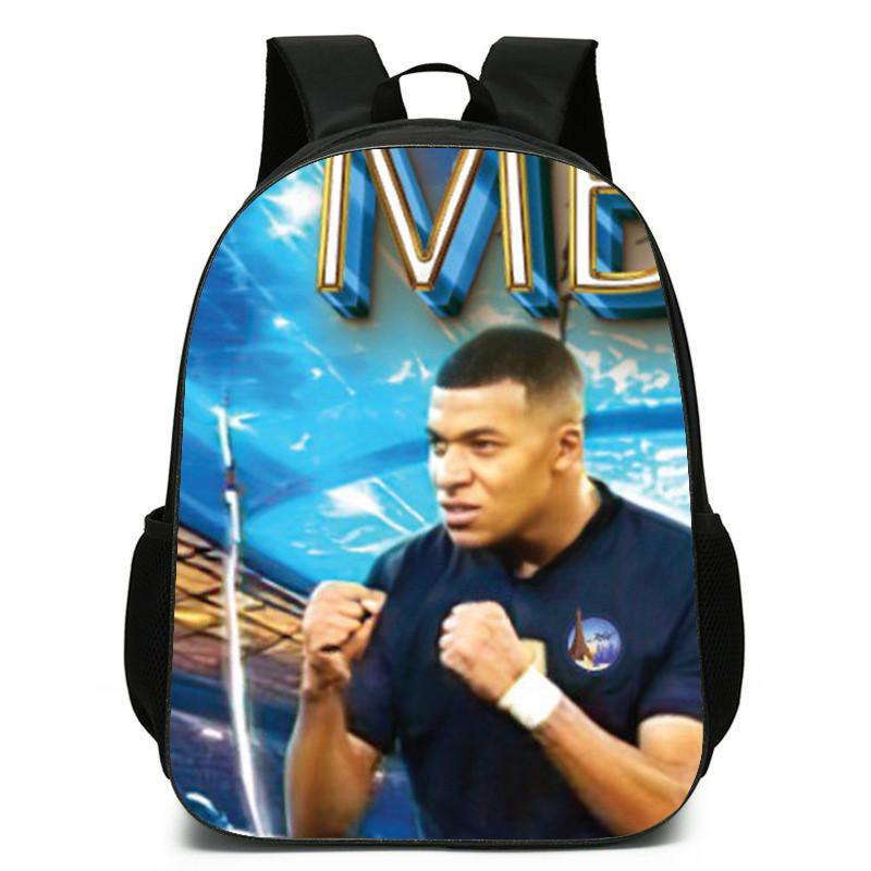 Football Messi Anime Cartoon Character Student Backpack For Kids Schooling