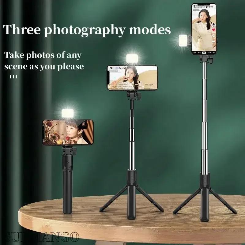 Extendable Bluetooth Selfie Stick Tripod - Wireless Remote, Portable Smartphone Stand for iOS & Android Phones