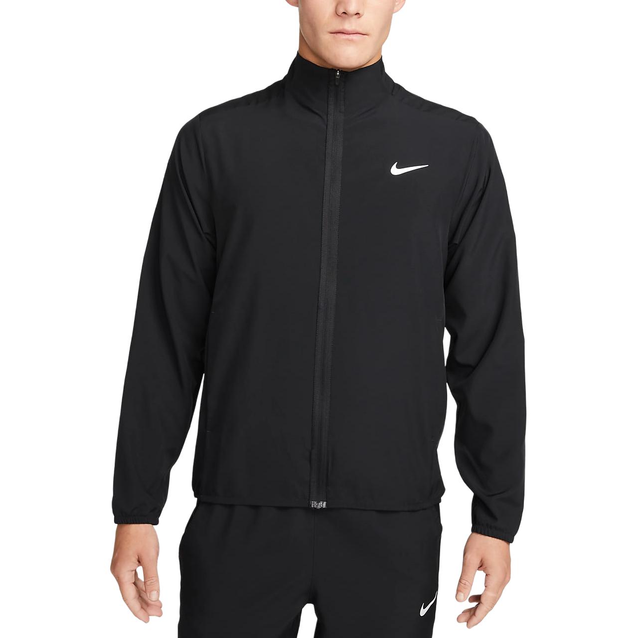 

Nike Embroidered Logo Print Zip-Up Collar Jacket Men Jackets Black DN1955-010 L