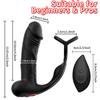 Wearable Vibrating Ring Remote Control Charging Waterproof Vibration Lock Sperm Penis Ring Adult Sex Toy Prostate Massager