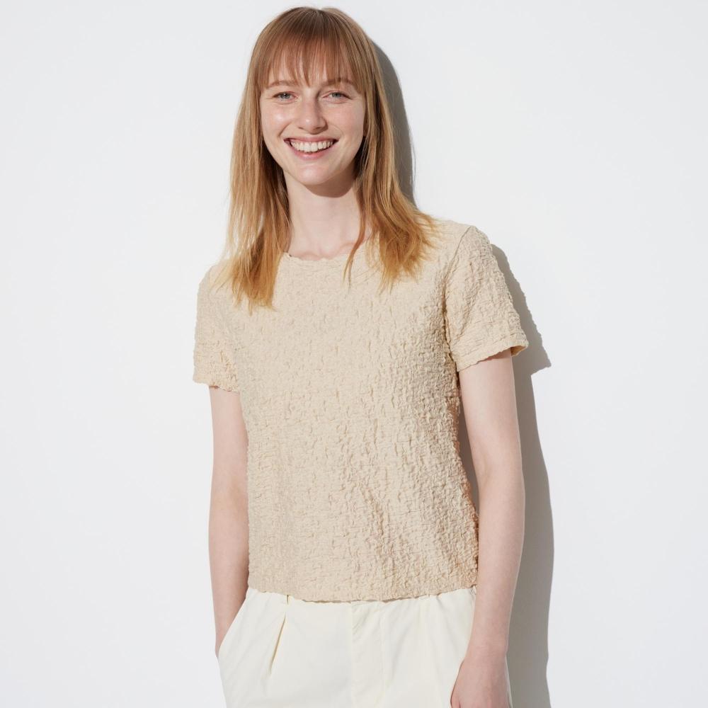 

UNIQLO JAPAN Футболка с короткими рукавами и сборками
