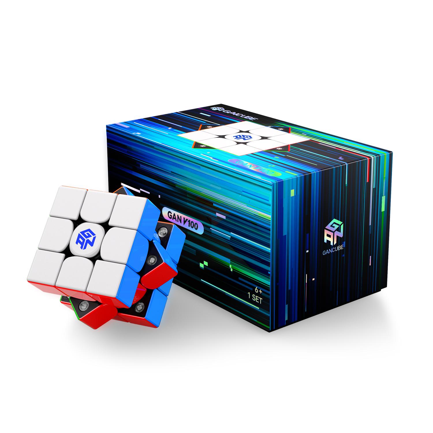 GAN V100 Маглев УФ 3x3x3 Кубик Рубика Без наклеек 3x3 Скоростной кубик-головоломка Игрушки Подарок ребенку Magico Cubo