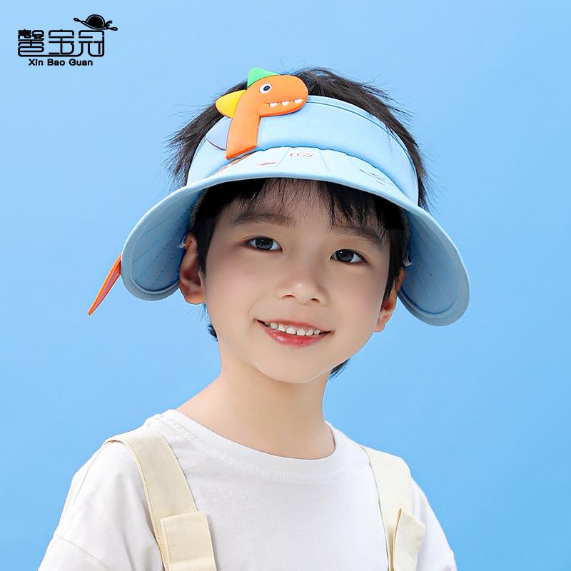 1111 summer children's hats male and female babies outdoor sunshade sunscreen hat cartoon cute big brim empty top sun hat