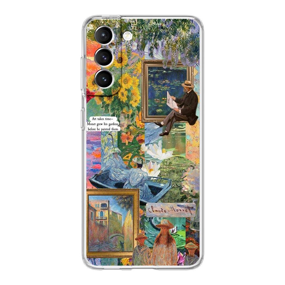 Starry Sky Van Gogh Art Phone Case For Samsung Galaxy S24 S23 S22 S20 Ultra S21 FE 5G S10 S9 Plus S10E S8 Silicone Clear Cover