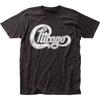 Chicago Logo Mens T Shirt Rock and Roll Music Classic Band Tee New Black
