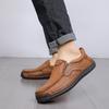 Handmade Genuine Leather Men's Casual Shoes Comfortable Moccasins Men Business Flats Shoes Driving Shoes