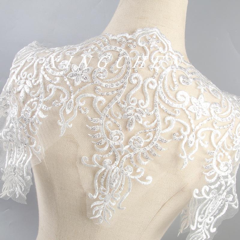 29Cm Flat Embroidery Crystal Sheet Large Barcode Lace Clothing Accessories Wedding Dress Curtains Children'S Clothing Decoration Accessories