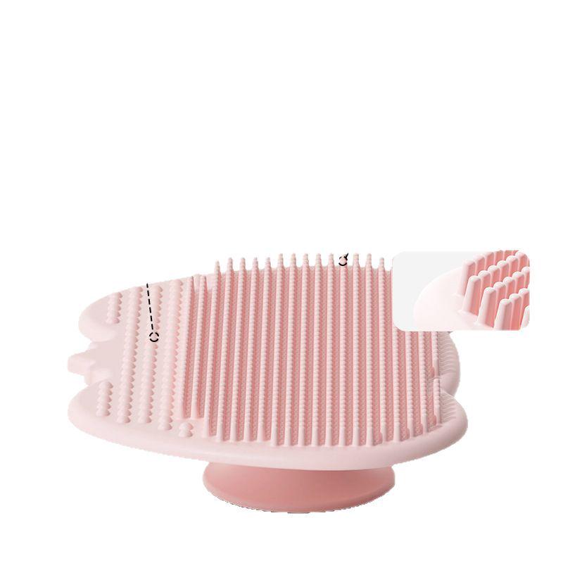 Silicone Baby Shampoo Sponge for Newborn Bath