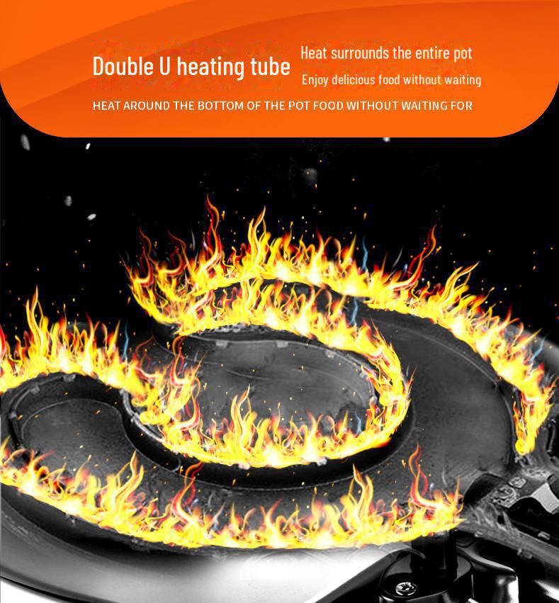 Maybale Multi-Functional Electric Cooking Pot: Micro-Pressure, Non-Stick, Medical Stone Frying Pan