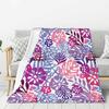 Blue marble pattern Printed Blanket for Sofa Bed Travel Camping Living Room Office Conditioning Blanket for All Seasons Gifts