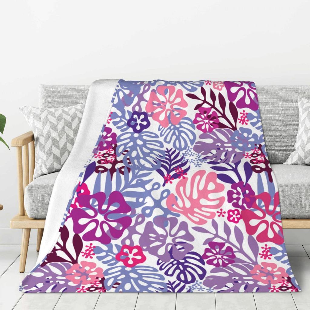 Blue marble pattern Printed Blanket for Sofa Bed Travel Camping Living Room Office Conditioning Blanket for All Seasons Gifts