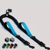 Dual Dog Leash Coupler - Comfort Padded Handles, No-Tangle, No-Pull Bungee Leash - 360° Swivel, Reflective, Shock Absorbing - Pe