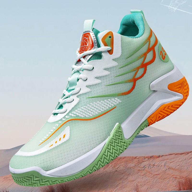 Męskie buty lodowy jedwab siateczka oddychające lekkie buty koszykarskie młodzieżowe z wysoką cholewką buty do biegania z miękką podeszwą buty sportowe casualowe