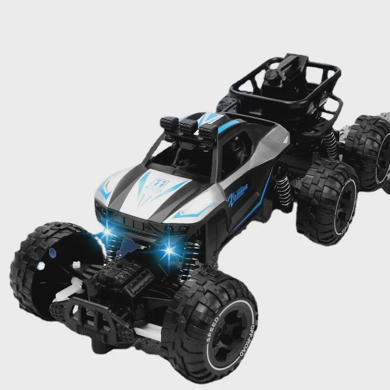 Large Alloy 6-Wheel Remote Control Off-Road Car - High-Speed Climbing Vehicle for Kids