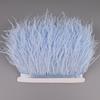 Ostrich Feathers Fringe 2M 55colors Selected Clothing Sewing Crafts Dress with Fluffy Feather Ribbon