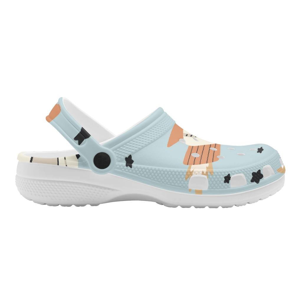 Cute Printed EVA Clogs Adult Unisex Lightweight Breathable Slip On Casual Shoes Soft Sole Summer Sandals Daily Comfort Wear