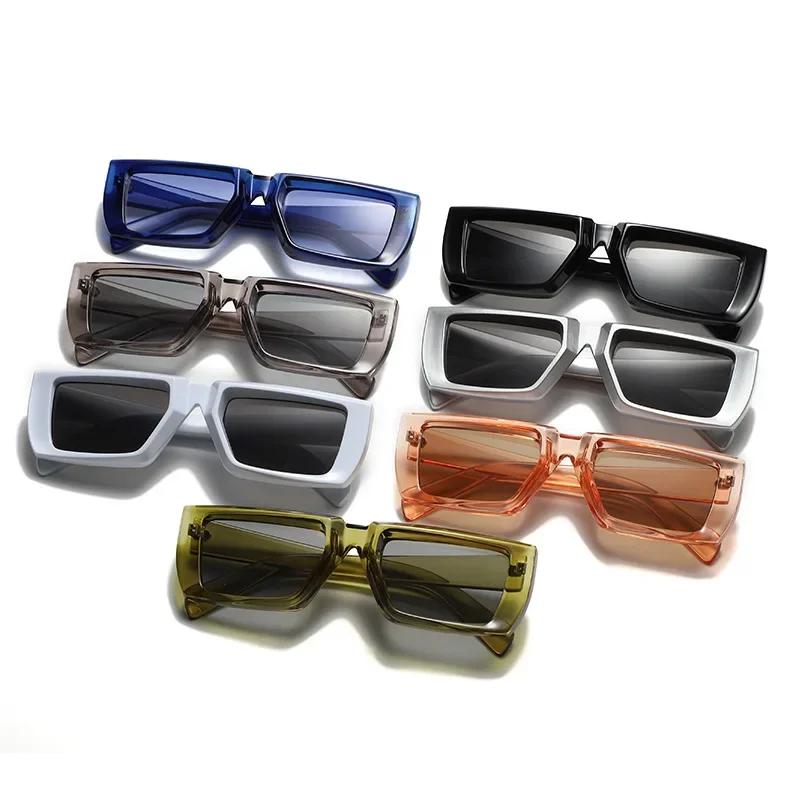 New Vintage Rectangle Sunglasses Women Punk Small Frame Sun Glasses MenTrends Square Glasses UV400 Shades Fashion Eyewear