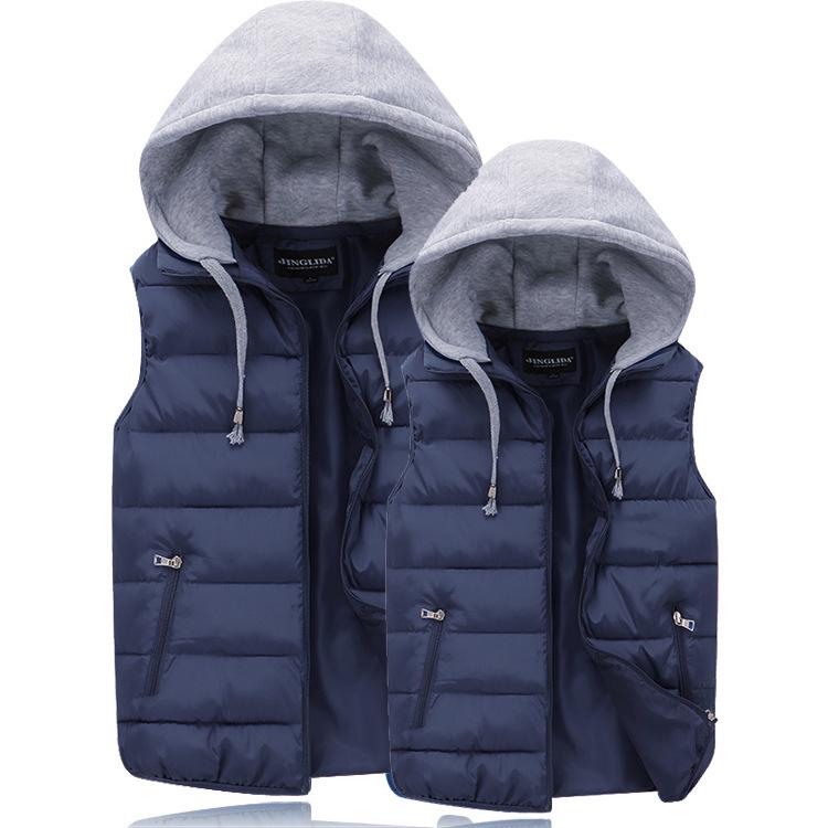 Herbst Winter Herren und Damen LOUG Bedruckte Baumwollweste