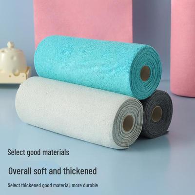 Tearable Lint-Free Kitchen Towels, Washable & Disposable Dishcloths