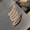 CopperLeaf Ring for Women Marquise Cubic Zirconia Multi-layered Sparkling Wedding Jewelry Female Opening Rings
