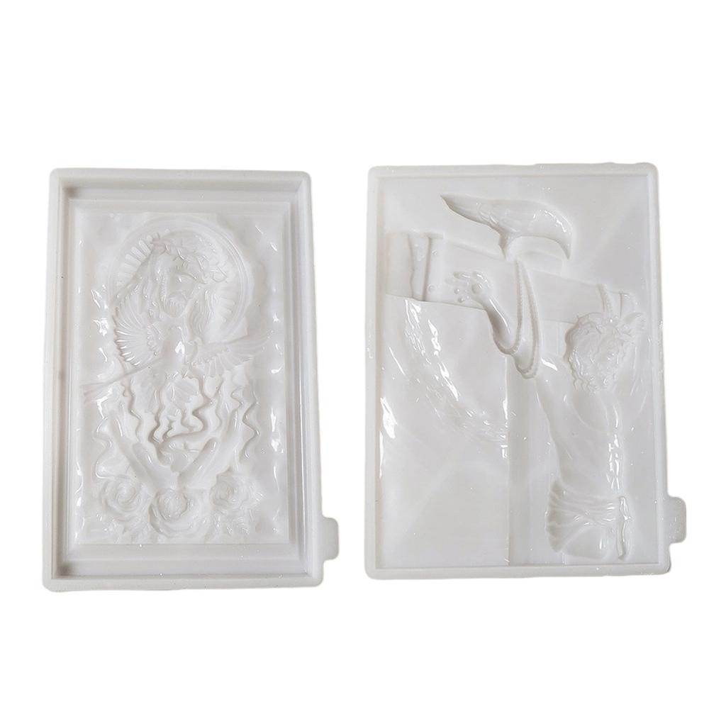 Flexible Silicone Christ Mould for Crafting Candle and Soaps Crafting Ornament Oven and Microwave Safe Daily Use