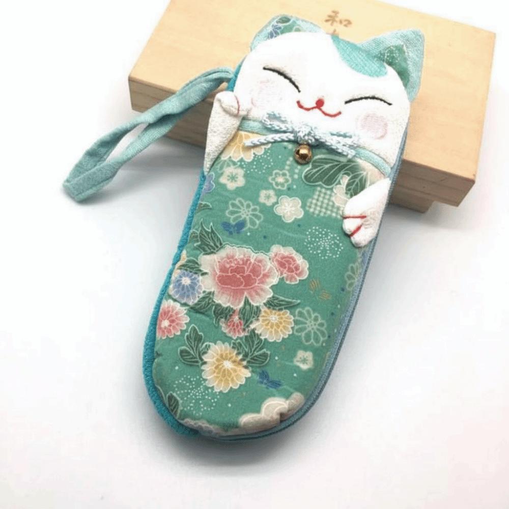 Lucky Soft Eyeglasses Spectacle Box Sunglasses Pouch Glasses Case Fortune Cat