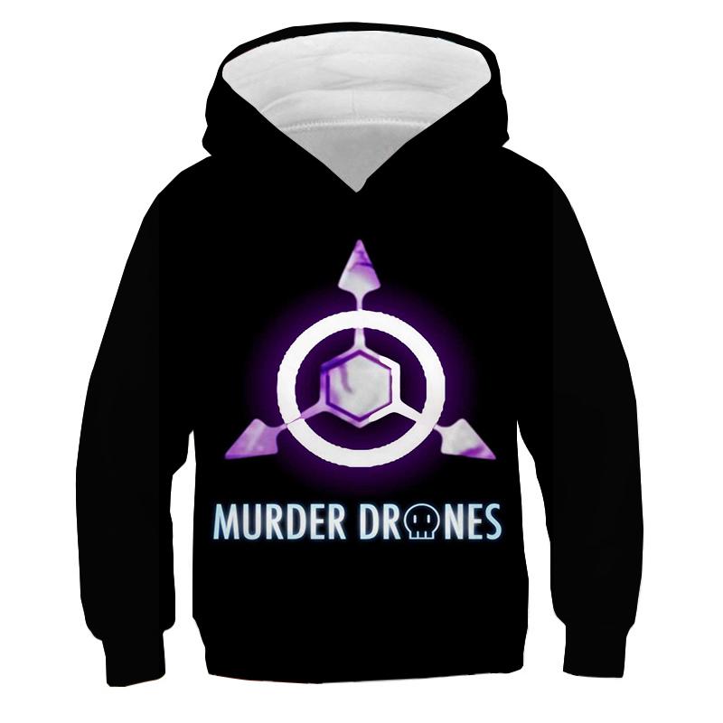 Harajuku Murder Drones Hanorace Hanorac Copii Desene Animate Imprimare 3D Băieți Fete Pulover Topuri Casual Streetwear Toamnă Haine Y2k