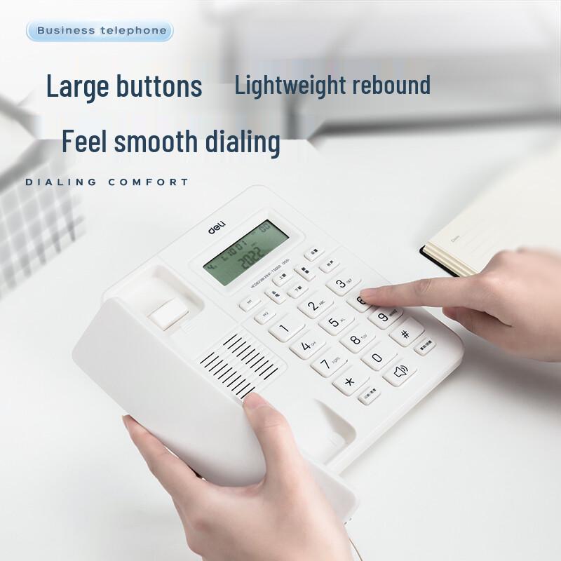 Deli Corded Landline Desk Phone