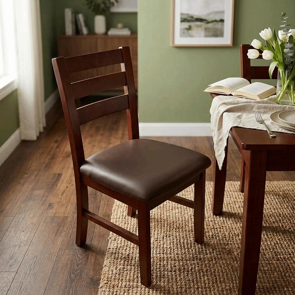 Stretchable Chair Cushion Cover PU Fabric Stool Cover Solid Color Seat Cover