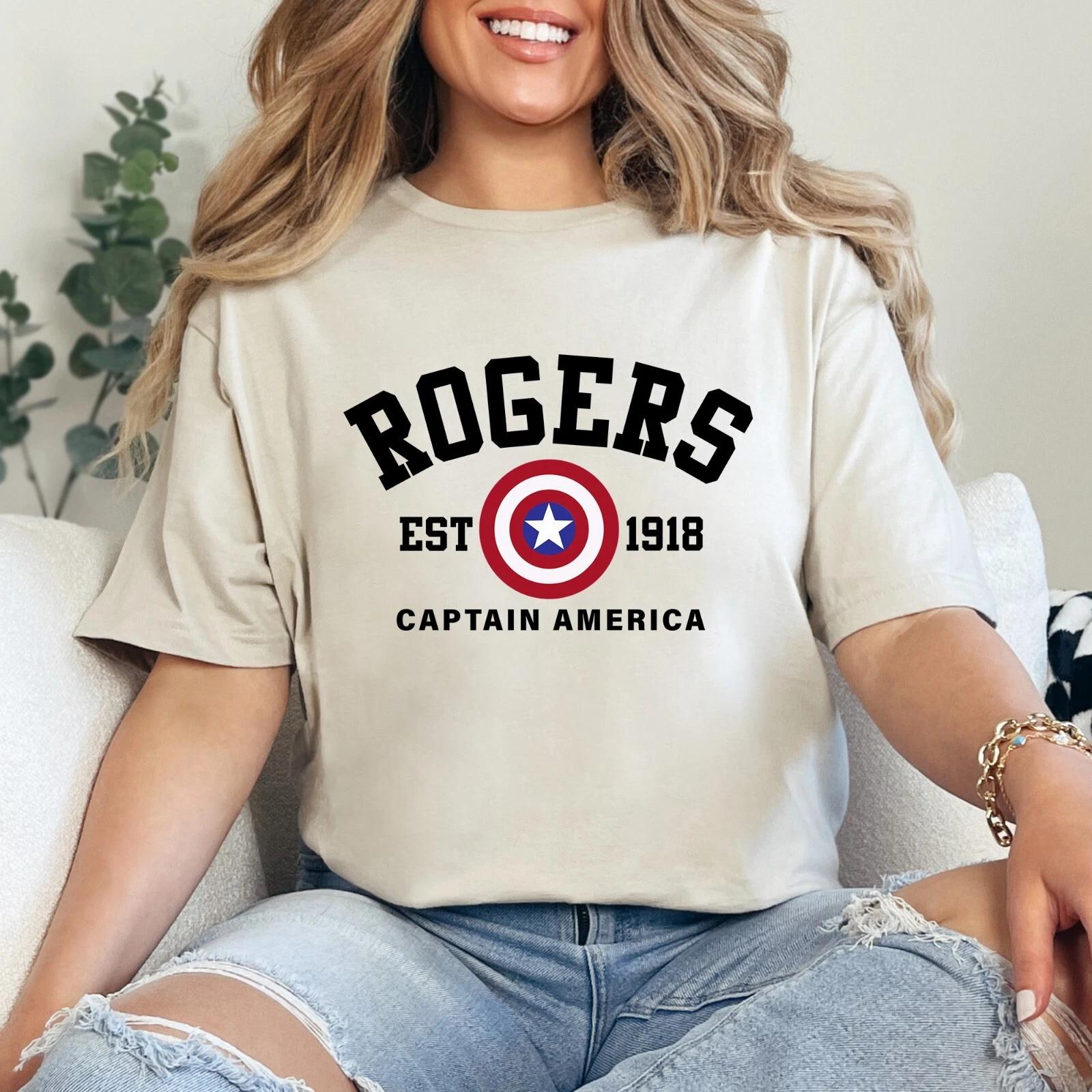 Custom Captain America Shirt, Barnes Rogers Ironman Spiderman Thor Loki, 202475 4XL
