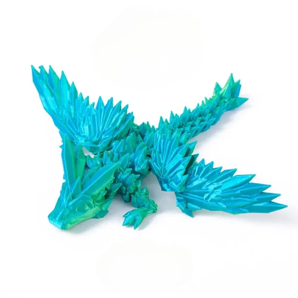 

2025 Новый печатный 3D-игрушка-фиджет Gem Wing Crystal, вращающийся шарнирный дракон, идеальный подарок для детей с СДВГ, идеальный подарок на день рождения