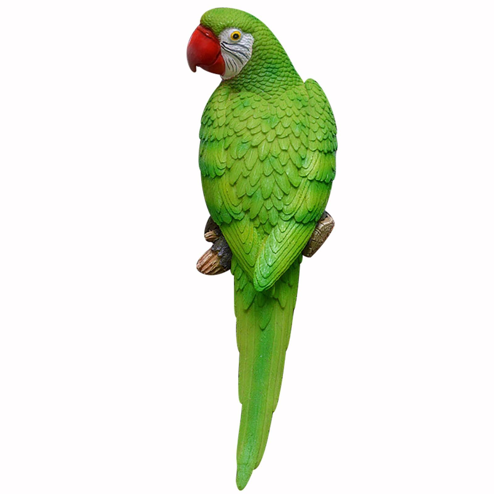 

Green Hanging Parrot Statue In Courtyard Garden Tree Interior Home Decoration зелёный