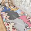 Kpop P-PLAVE Long Rugs Cheaper Anti-slip Modern Living Room Balcony Printed Bedside Area Rugs