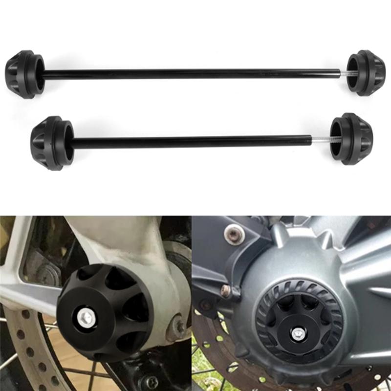 

NEW-Motorcycle Front Rear Axle Fork Crash Slider Axle Wheel Protector For MT-09 FZ-09 2014-2025 F1-09