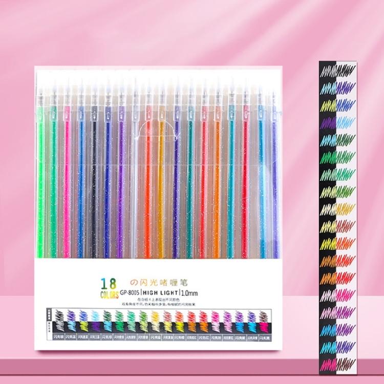 Glitters Gel Pen Multiple Color Glitters Pen for Making Card Colored Gel Marker for Coloring Journaling Drawing Craft