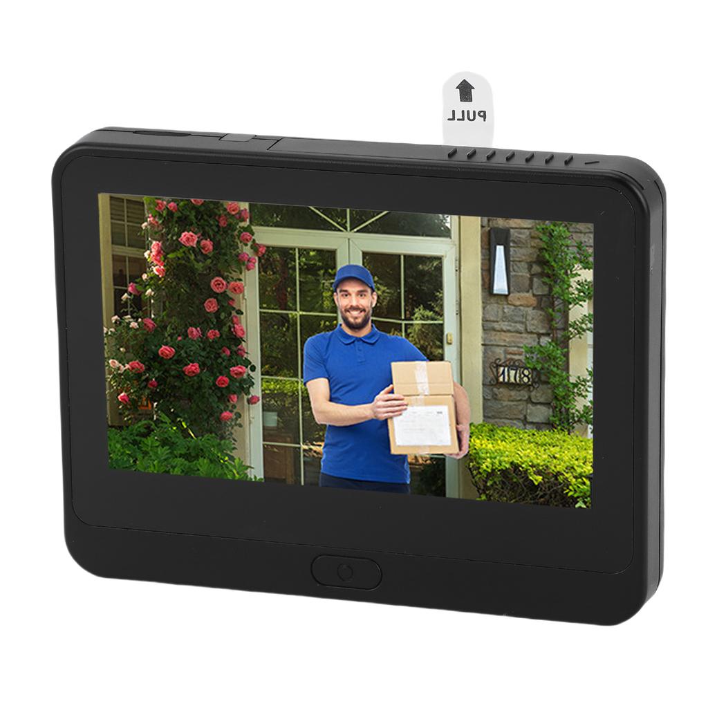 Türspionkamera 1080P 4,3-Zoll Farb-LCD-Bildschirm 2-Wege-Gegensprechanlage PIR-Personenerkennung Digitaler Türspion für Zuhause