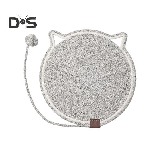 Natūralios medvilnės virvinis kačių įbrėžimo padėklas, kurį lengva valyti Daugiafunkcinis kambarinis naminių gyvūnėlių draskymo padėklas, skirtas sieniniams baldams