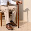 Hand Carved Lion Head Walking Stick Handmade Wooden Gentleman Cane Luxury Collectible Mobility Aid Grandpa Gift Travel