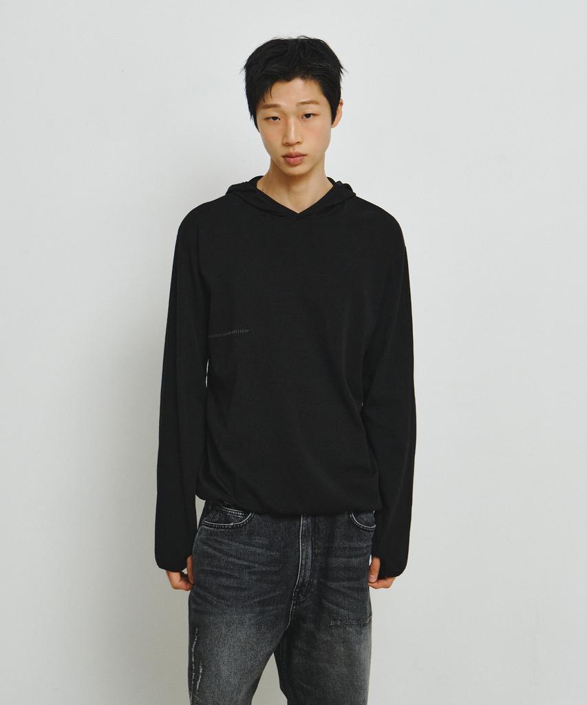 ENDOOR Scar Finger Hole Hoodie (Black)