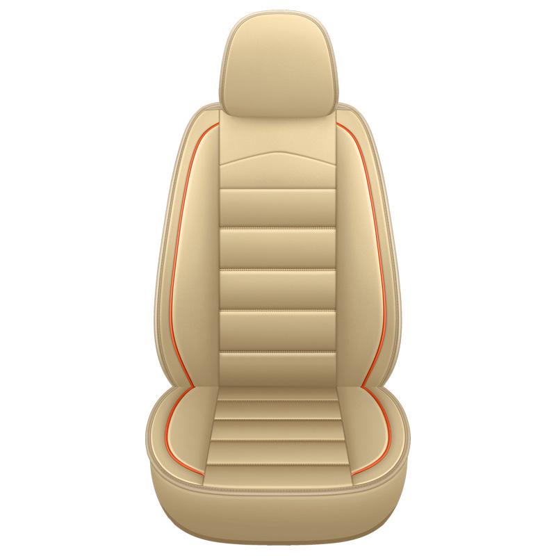 Universal Nappa Leather Car Seat Cushion – Full Coverage for Five-Seaters