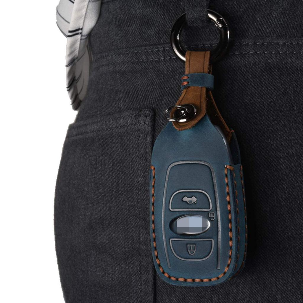 YANMW Compatible Genuine Leather Key Case for Subaru Genuine Leather Key Case Key Cover