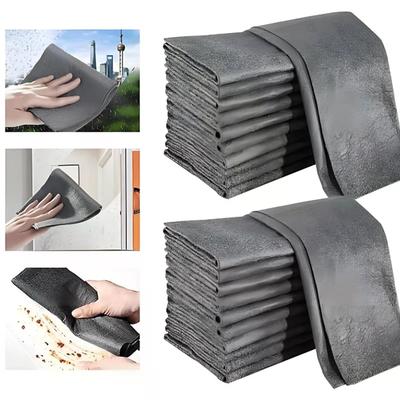 10pcs/set Thickened Cleaning Cloth No Trace No Watermark Reusable Microfiber Rag Quickly Clean Towels Scouring Pad