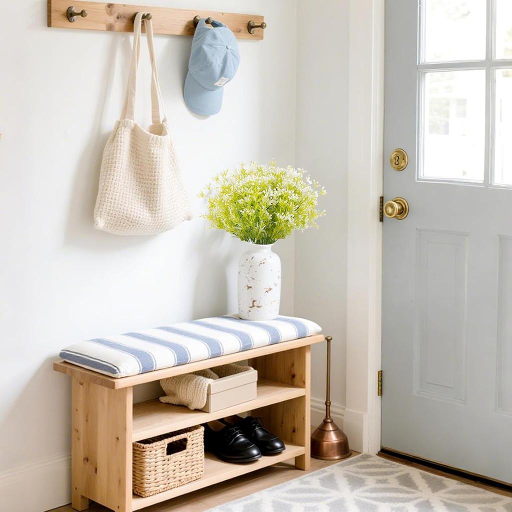 Artificial Flowers for Outdoors - 4PCS UV Resistant Fake Flowers for Decoration, Small Jasmine Buds Ivy for Centerpiece Front Porch Kitchen Garden