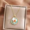 Artistic Blossomy Bivalve Charm Necklace 10 Artisanal Designs Additional Metal Mixture Jewelry Perfect For Gifting Instances