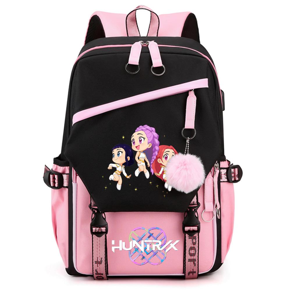 Cartoon K-pop Demon Hunters Printed Large Capacity Backpack for Teenger Student Girl Boy Back To School Bookbag Women Waterproof Travel Bag Kid Gift