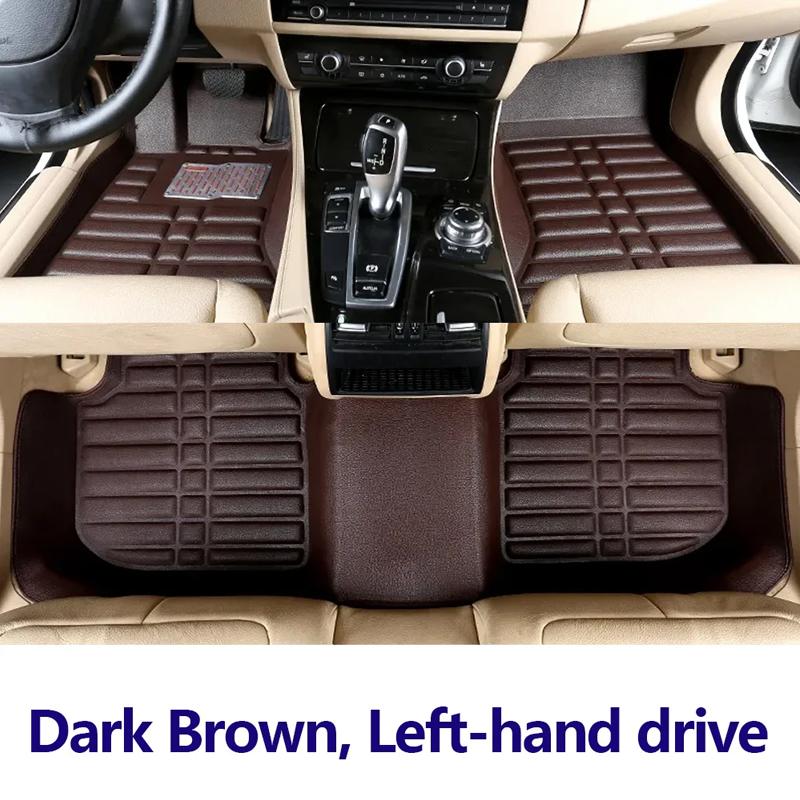 

For Nissan X-Trail T32 2013~ Rogue LHD Car Floor Mats Leather Panel Liner Carpet Foot Part Interior Accessories 2014 кавовий