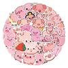 55 Pink Pig Graffiti Stickers Decorative Scooter Suitcase Notebook DIY Stickers