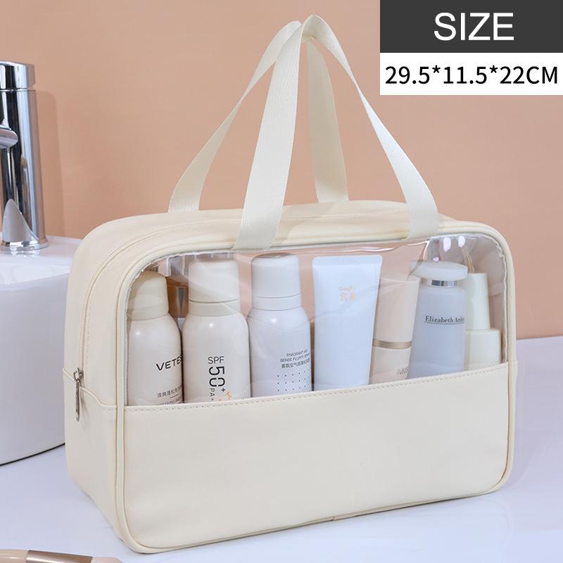 Waterproof Portable Make Up Bag Storage Cosmetic Bags For Women Translucent Travel Bag Make Up Storage Case Organizer