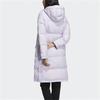Adidas Neo Womens Super Down Puff Windproof Warm Casual Sports Solid Color Hooded Down Jacket Winter Women Jacket Light-Purple GJ8809